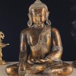 Handcrafted Fine Brass Buddha Statue | Bhoomisparsha Mudra | 15" Height | Traditional Indian Artistry | Premium Collection | Sacred Art | Jaipurio